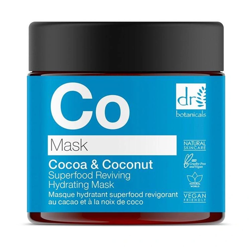 Зволожувальна маска для обличчя Dr. Botanicals Cocoa &amp; Coconut Superfood Reviving Hydrating Mask, 60 мл